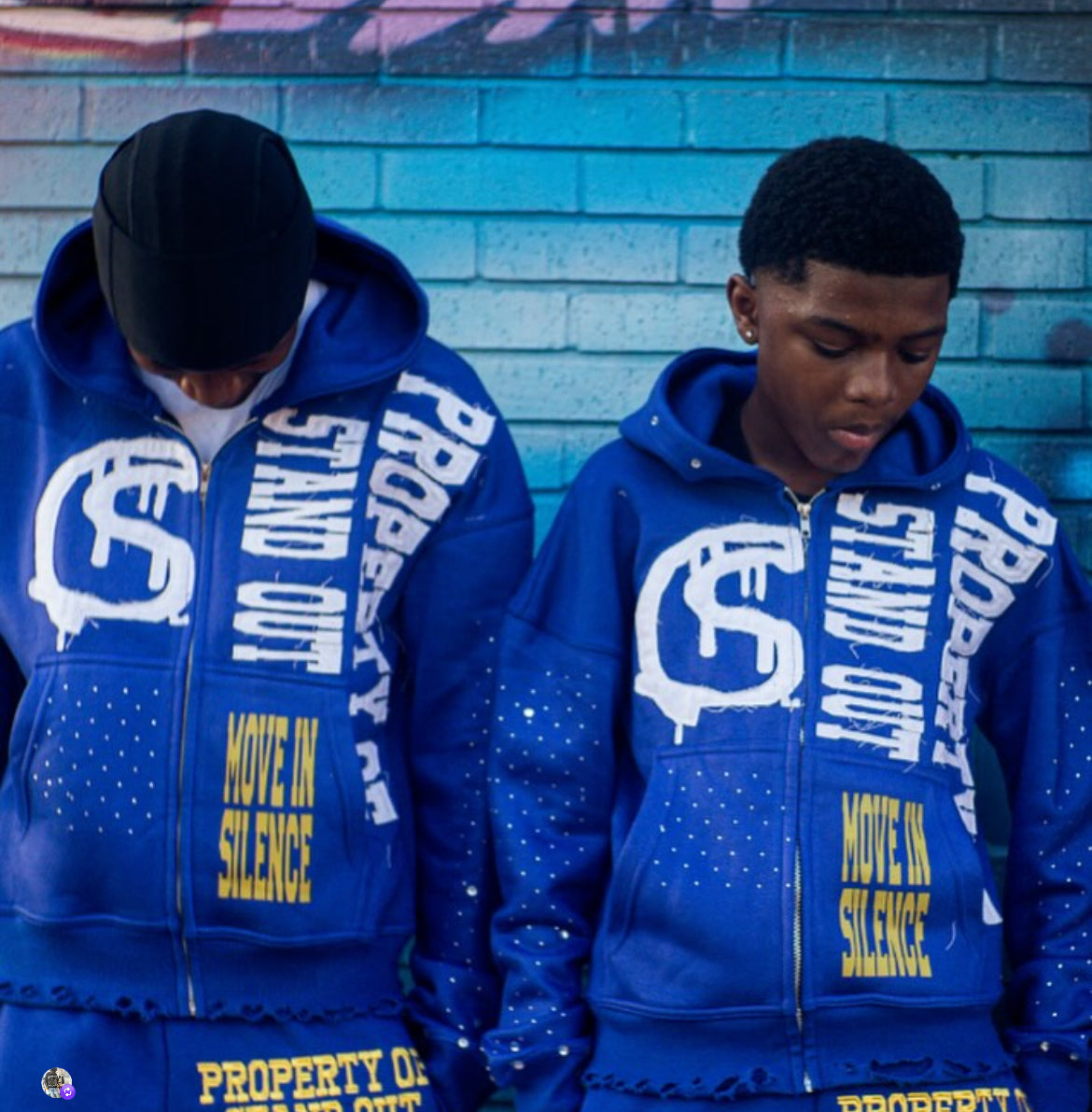 Standout rhinestones tracksuits