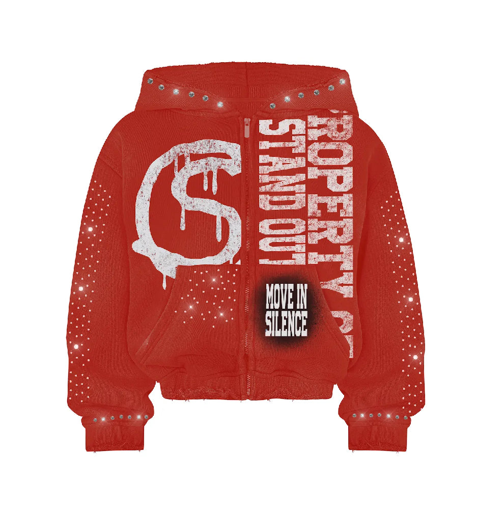 Standout “preorder”rhinestones tracksuits